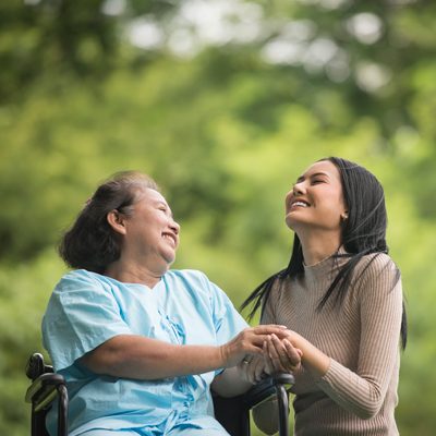 Mother-and-daughter-wheelchair